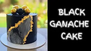 Cake Decorating Tutorials | Black GANACHE Cake | Step by step | cakes by samira