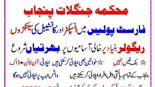 Forest Department Punjab Jobs 2026 | Online Apply Till 04 March