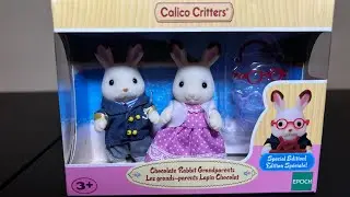 Calico Critters Sylvanian Families chocolate Rabbit Grandparents Unboxing