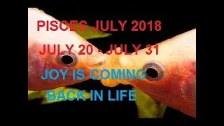 Pisces July 2018(July 20 - July 31) joy is back 😀 in your life