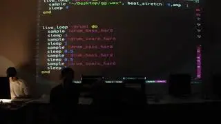 Sonic Pi Live Coding at school OSZ T&auml;uffelen, Switzerland 2018