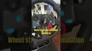 Folding wheel stand simrig getting wind simulation