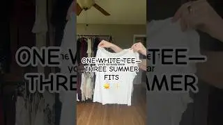 White tee, three summer looks 🤍 #howtostyle #midsizestyle #summeroutfits #ootdshorts #fashionshorts