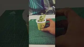 Flower pot with ice cream cup #diy #craft #shorts #pramodcreations #PramodAnna