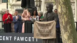 First female statue in UK's Parliament Square unveiled