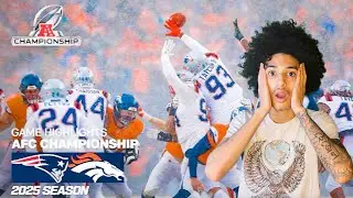 NONSTOP.GAVIN reacts to - Patriots vs Broncos Game Highlights | 2025 NFL Season AFC Championship