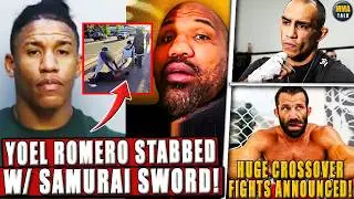 Yoel Romero ST4BBED w/ Samurai Sword by BKFC champion! Two HUGE crossover fights ANNOUNCED;Diaz-Ilia