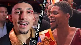 BLOODY Teofimo Lopez & Shakur Stevenson LEAVE ring after their fight!