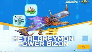 metal Greymon power Bizon eevents Freefire is not a game it's heart of All Gamers.#Youtube #garena