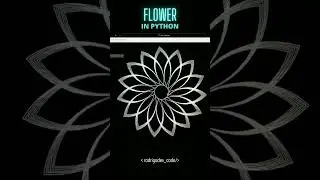 import turtle flower in python 