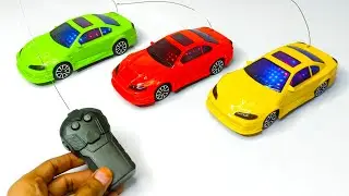 3 3D Lighting RC Cars Unboxing in 1 Remote Control Testing |