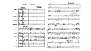 Rachmaninoff: Vocalise for voice and orchestra, Op. 34, No. 14 (with Score)