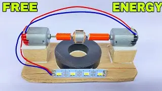 Free Energy Generator 100% working With Two Dc Motor || Free Mobile Charger || Magnetic Motor Dynamo