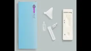 Экспресс-тест для качественного определения антигена COVID-19 в образцах слюны.