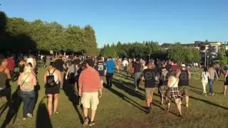 Hundreds of Pokemon Go players gather at Bellevue Park, USA