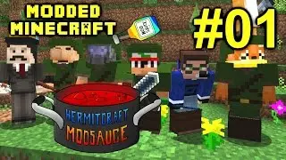 Minecraft Mod Sauce Ep. 1 - Journey Begins ( HermitCraft Modded Minecraft )