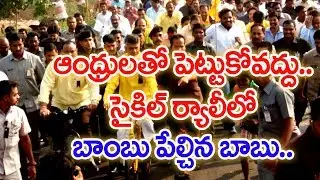 AP CM Chandrababu Naidu Cycle Rally In Amaravati | AP Special Statu   | Mahaa News