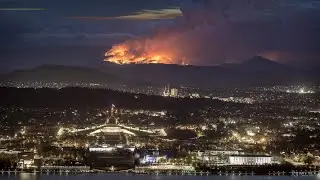 A Timelapse of Orroral Bushfire, Canberra 6th February 2020