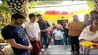 NTR with pawan kalyan in NTR28 launch Pooja Ceremony|| Jr.ntr,pawankalyan,trivikram srinivas