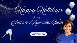 🎄Happy Holidays from Julia & Associates Team | A Look Ahead to a Brighter 2026 ✨