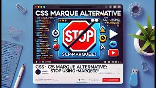 CSS Marquee Alternative: Stop Using marquee! 🚀 (HTML5 & CSS Animation)