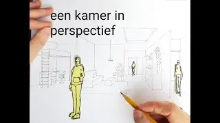 Een kamer tekenen in perspectief