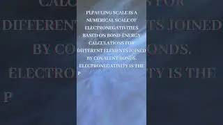 What is meant by Pauling scale?||Define Pauling scale? Pauling scale Explained
