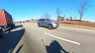 fist bump on the freeway with a little chill ride