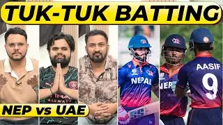 🔴NEPAL vs UAE: TUK-TUK BATTING FROM NEPAL, CAN BOWLERS SAVE THE GAME #nepalcricket #nepvsuae