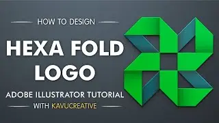 Дизайн логотипа Hexa Fold в Adobe Illustrator | Простой урок