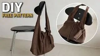 FREE Pattern DIY 가오리 가방 만들기 무료 패턴 | Easy Tote Bag Tutorial for Beginners