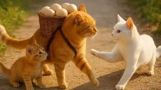 &ldquo;Cats vs Polar Bear 🐾 | Funny Animal Moment in Snow | Unbelievable Scene!&rdquo;