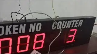 Queue system token display