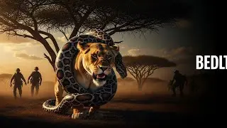 A Massive Python Attacked a Mother Lioness | Jungle Life Rescue Story