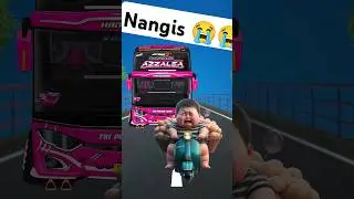 Anak kecil dikejar bus telolet Basuri