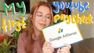 my first youtube paycheck || how much I made as a small youtuber