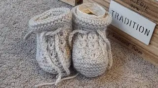 Tuto tricot chaussons grain de café