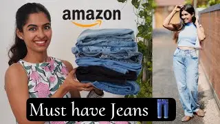 *AFFORDABLE* High Waist Jean Haul | Everything under Rs.1000 | Try-on Haul #jeans Asvi Malayalam