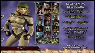 MK Deadly Alliance Sonya Blade (Alternate)