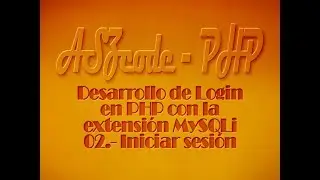 02.- Sistema de Login — Inicio sesión.