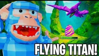 killing flying Dino in ug day 1 (we got the egg )￼
