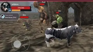 Angry Bull V's Giant Troll V's Cruel Orc's / The Cow Simulator