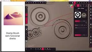 🇧🇷 Stamp Brush sem funcionar direito  no Nomad Sculpt Tutorial (Curso) para Iniciantes em Portugu&ecirc;s