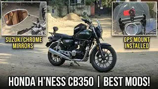 Honda H’ness CB350 GPS Mount & Mirror Upgrade | Installation video DIY Malayalam|Best mods for CB350