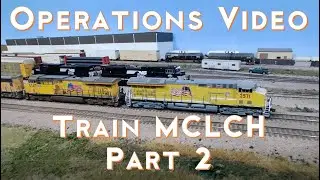 Видео операции UPRR Geneva Sub - Поезд MCLCH - Макет модели поезда, созданный для эксплуатации и ...