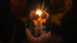 From Earth to orbit: The power of a rocket launch. 🚀 #starship #spaceshuttle #fiction #ai