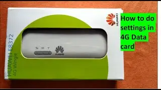 Huawei Wifi Wingle Setup || HUAWEI E8372H-155 4G Wingle Data Card || 4G Hotspot || 4G router