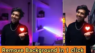 remove videos background in1 Click without green screen | video ka Background kaise change kare