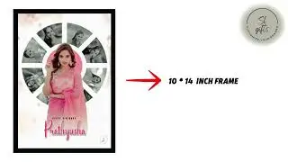 Customized Anniversary/Birthday Photo Frame &ndash; 10x14 Inch | Premium Quality | Black, Brown,  #custom