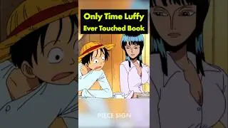 Only time Luffy almost read a book